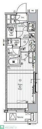 プレミアムキューブG上野の物件間取画像